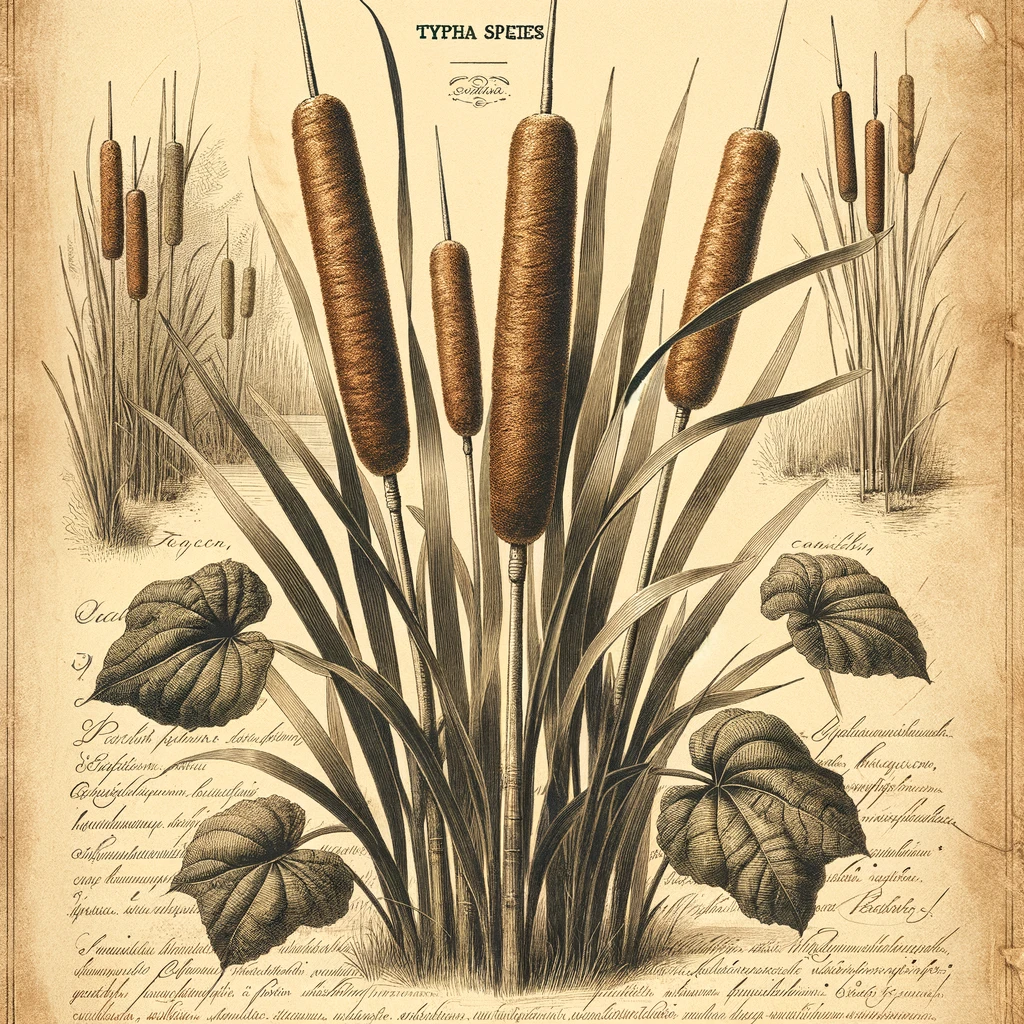 Typha species (cattails)